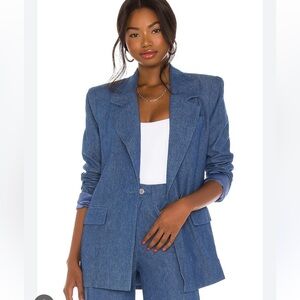 Denim Oversized Blazer